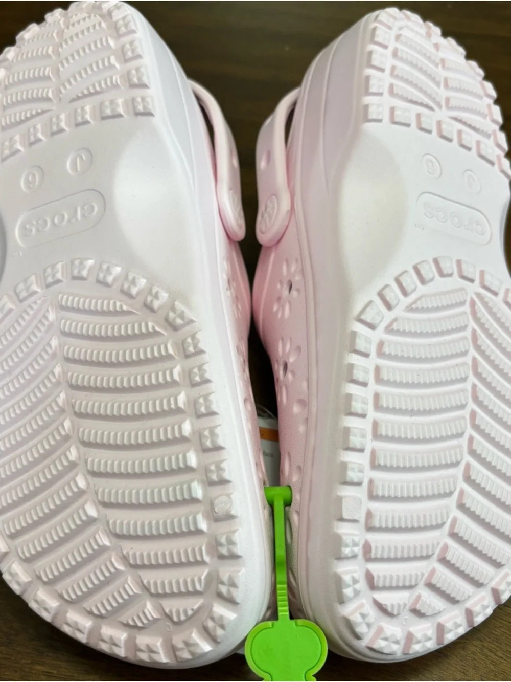 CROCS Kids Light Pink Floral Clogs